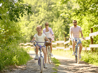 vélo en famille l'été